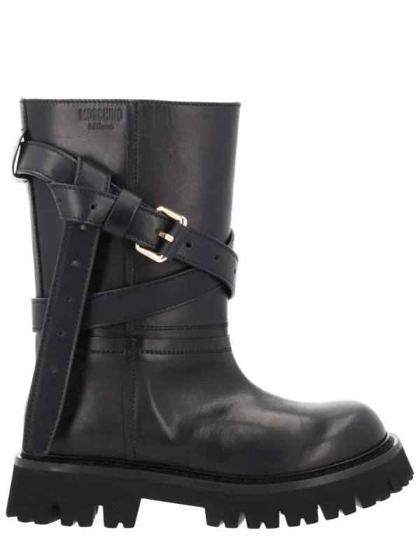 "Tie-Me" Boot made by Moschino