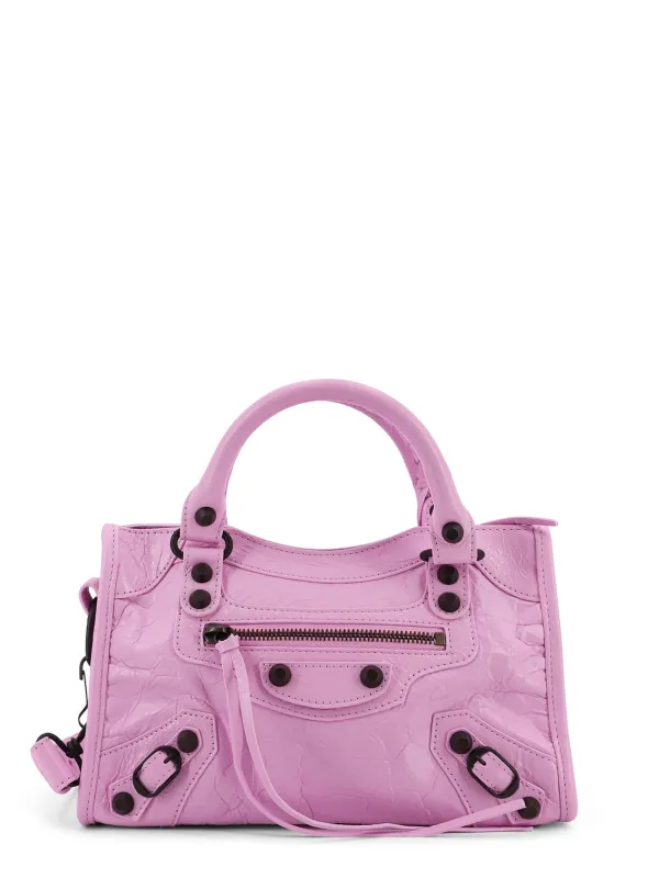 Leather The City Mini Bag Handbag made by Balenciaga