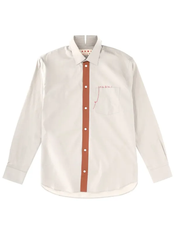 Shirt With Embroidered Logo sold by Wanan Luxury
