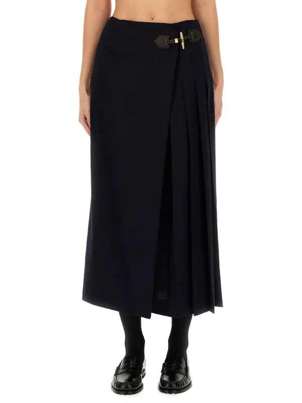 Midi Skirt With Toggle sold by Wanan Luxury
