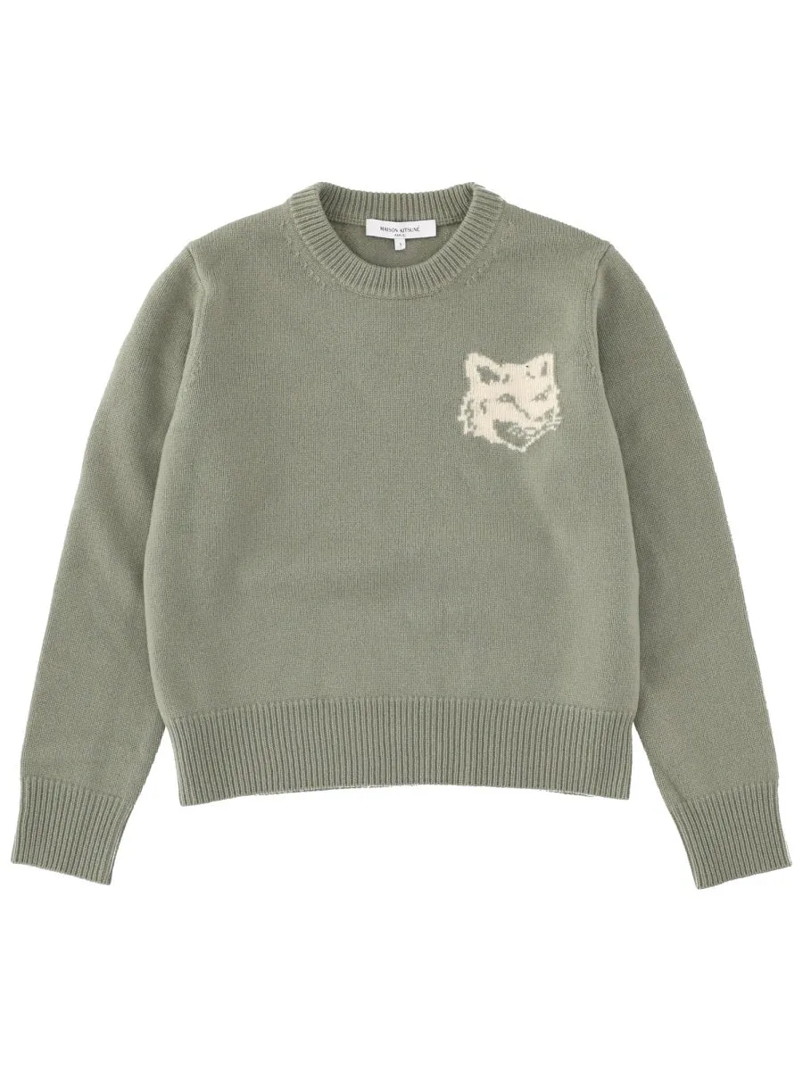 "Fox Head" Sweater sold by Wanan Luxury