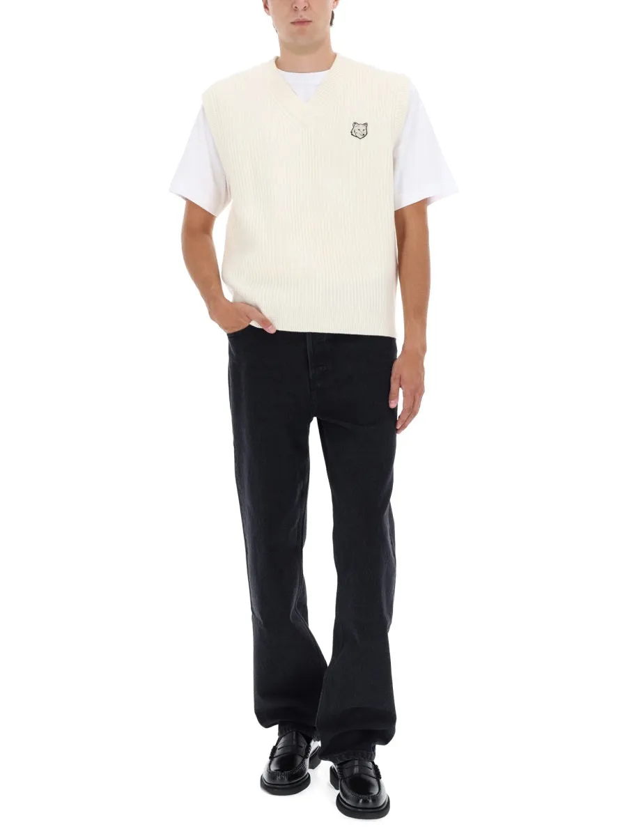 Ribbed Vest With Fox Patch sold by Wanan Luxury product image thumbnail 2