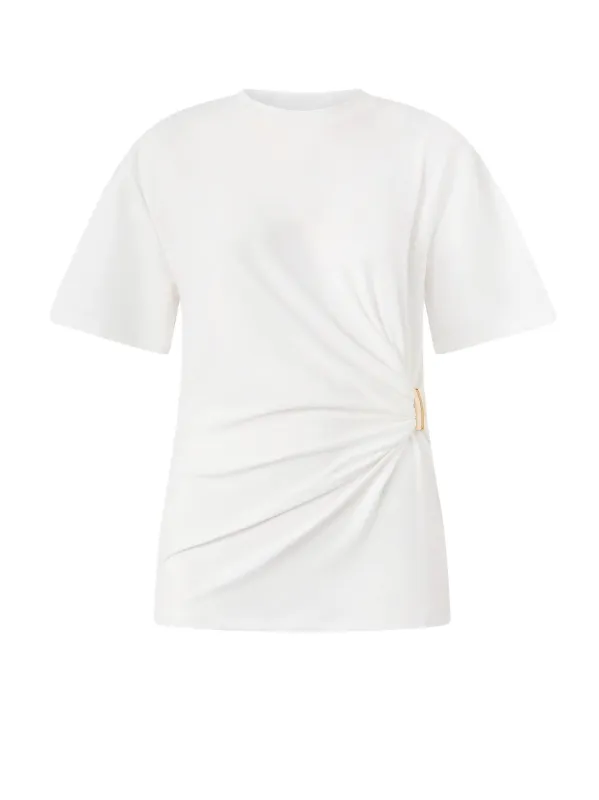Cotton Blend Mary T-Shirt sold by Wanan Luxury