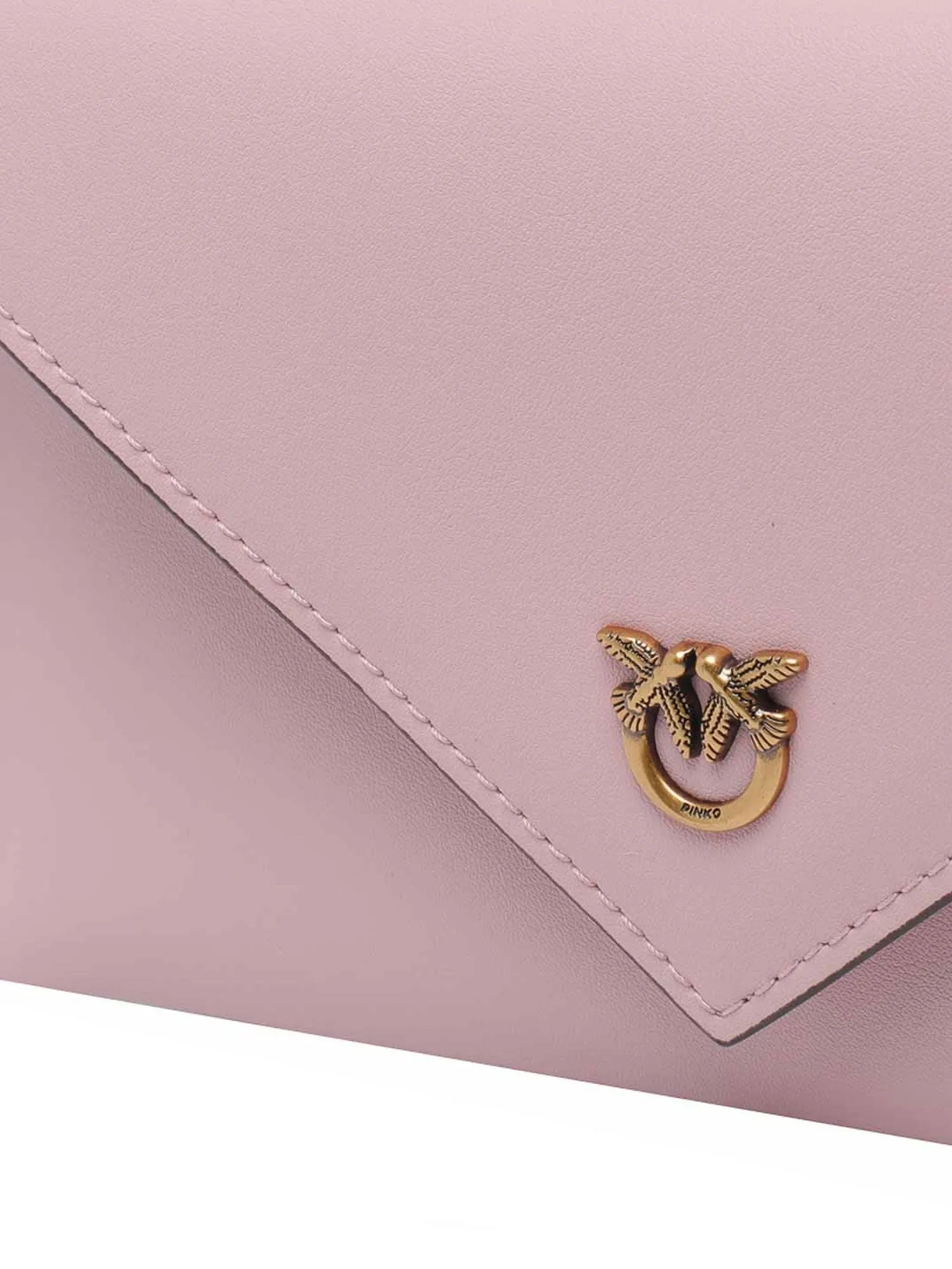 Leather Clutch Bag With Metal Love Birds Logo sold by Wanan Luxury product image thumbnail 4