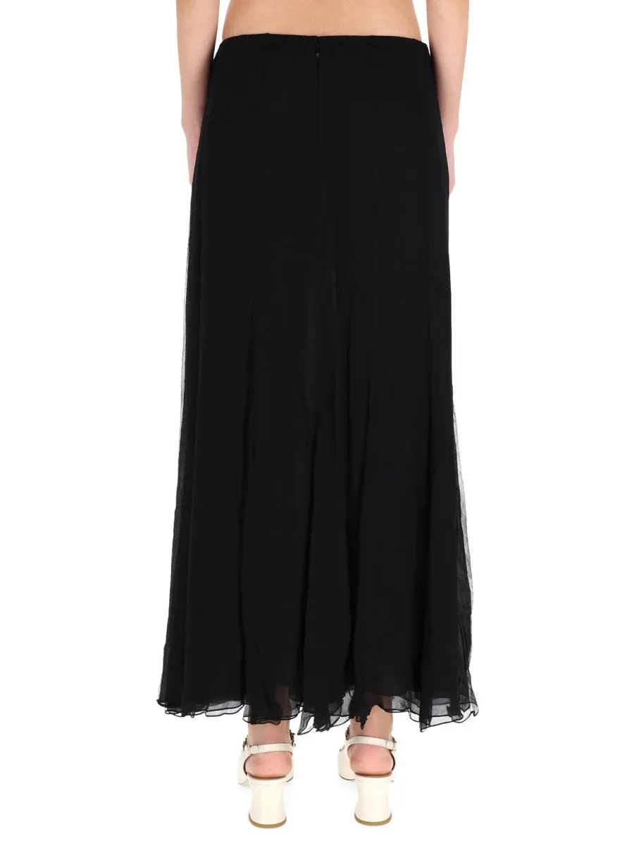 Silk Muslin Maxi Skirt sold by Wanan Luxury product image thumbnail 4