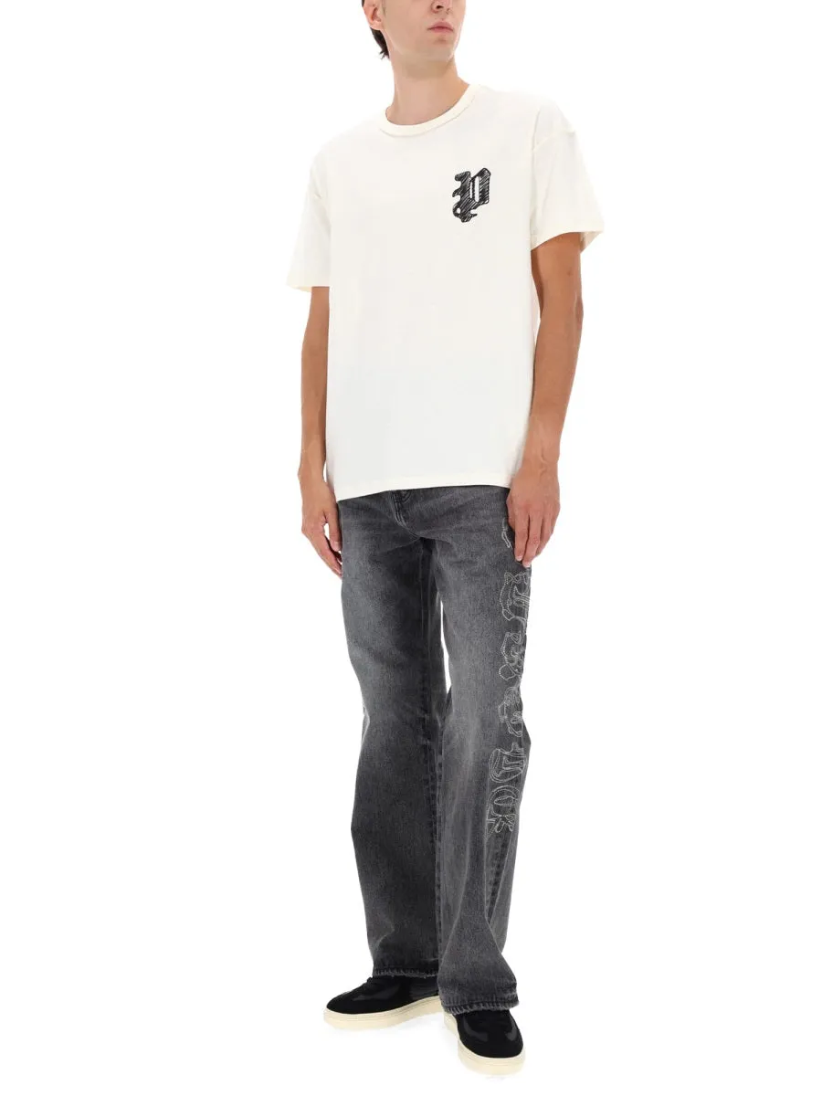 Pants "Traced Gothic Wordmark" sold by Wanan Luxury product image thumbnail 2