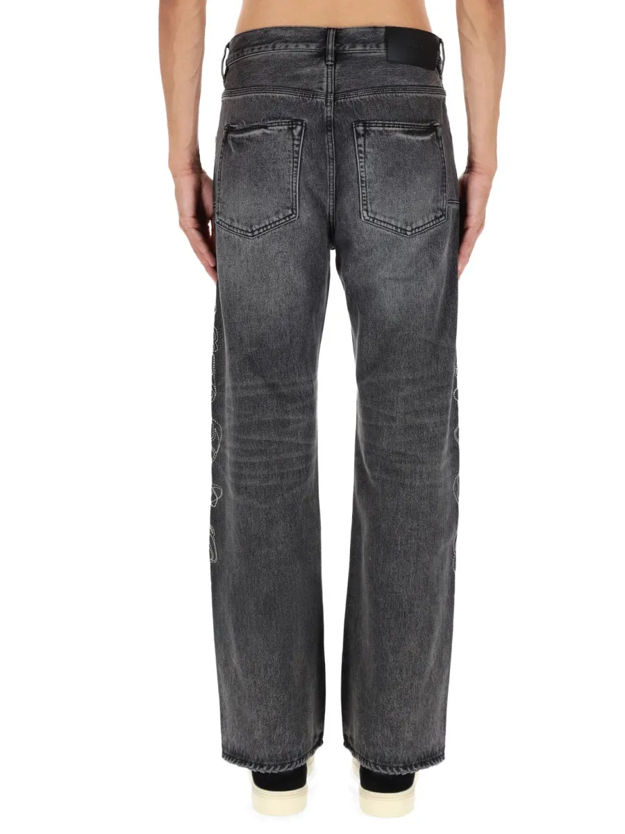 Pants "Traced Gothic Wordmark" sold by Wanan Luxury product image thumbnail 3