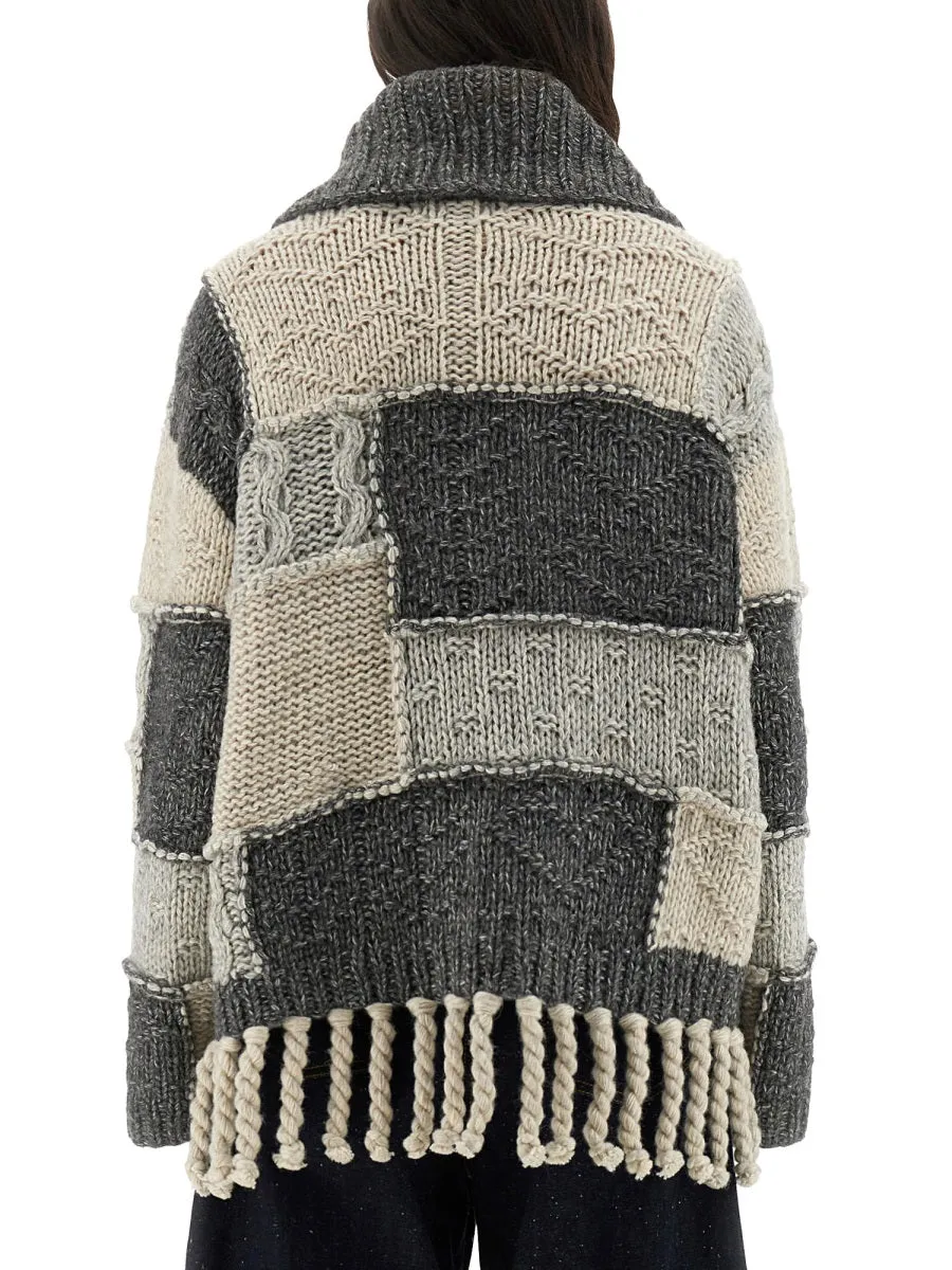 Patchwork Jersey With Bangs sold by Wanan Luxury product image thumbnail 3