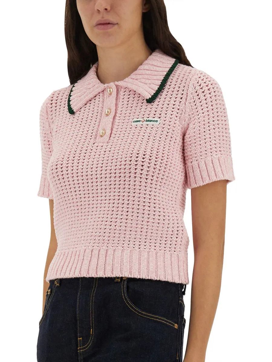 Cotton Mouliné Polo Shirt sold by Wanan Luxury product image thumbnail 4
