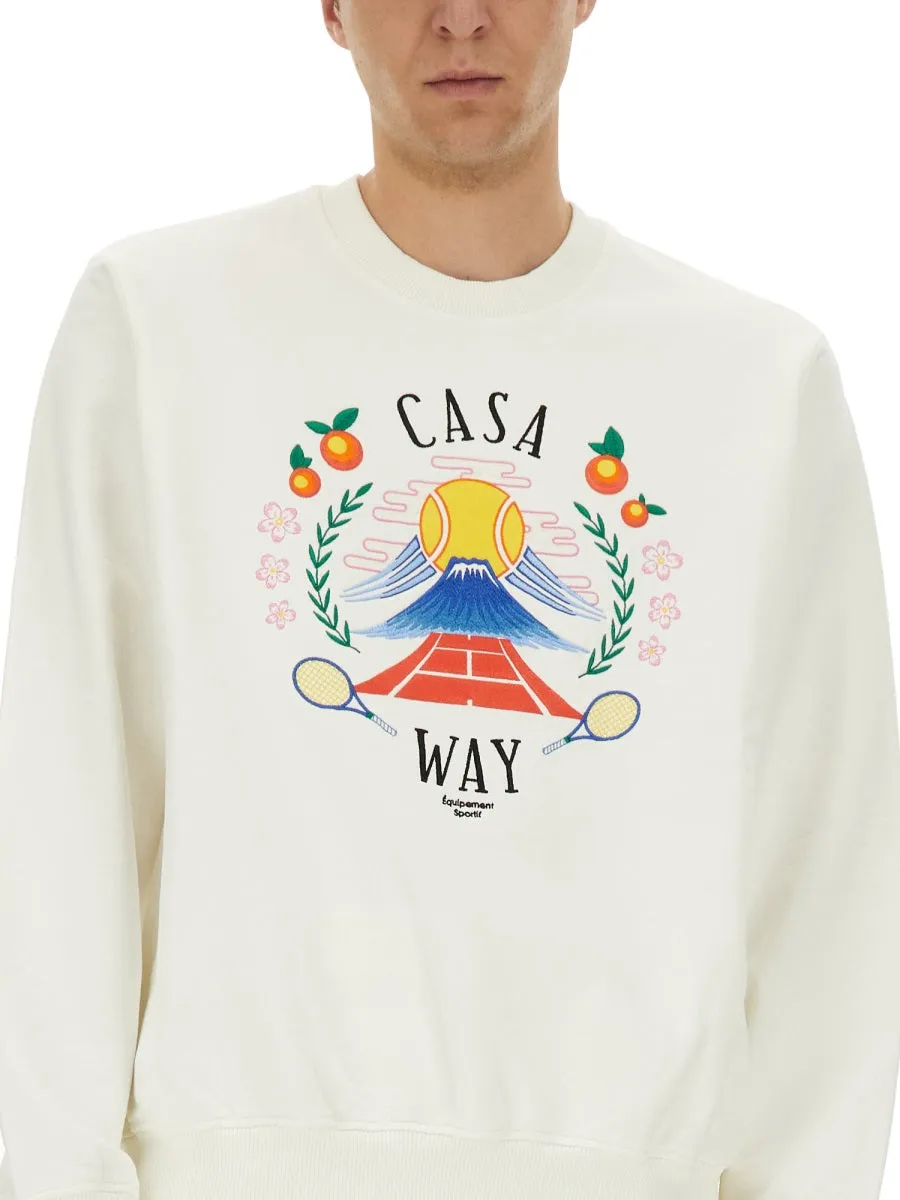 Sweatshirt With "Home Way Mountain" Embroidery sold by Wanan Luxury product image thumbnail 4