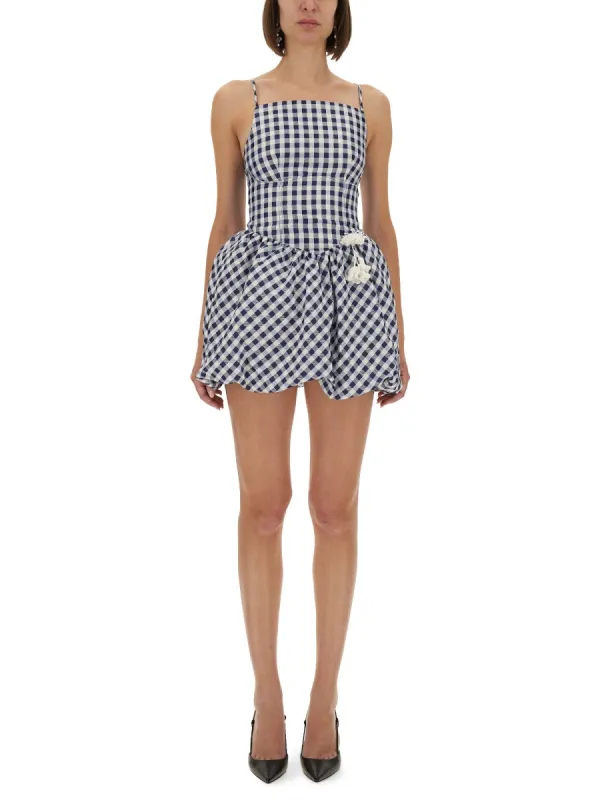 Checkered Taffeta Mini Dress sold by Wanan Luxury