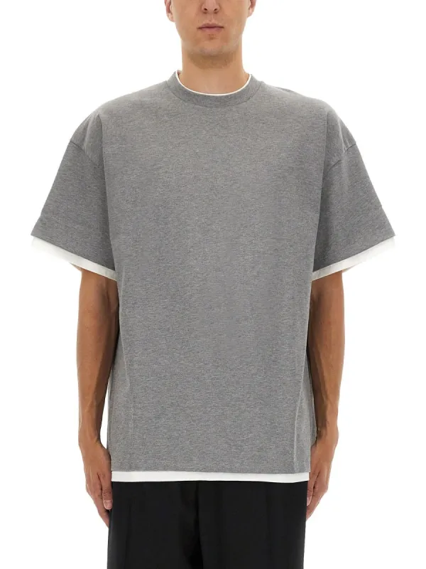 Double Layer Cotton T-Shirt sold by Wanan Luxury