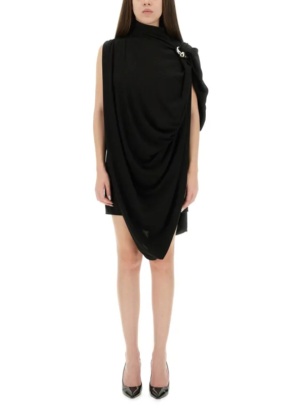 Draped Dress With Piercings sold by Wanan Luxury