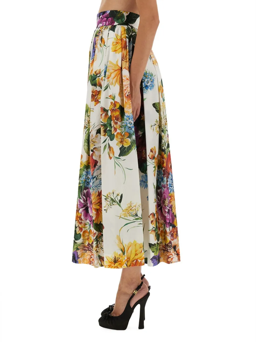 Flower Bouquet Print Skirt sold by Wanan Luxury product image thumbnail 4