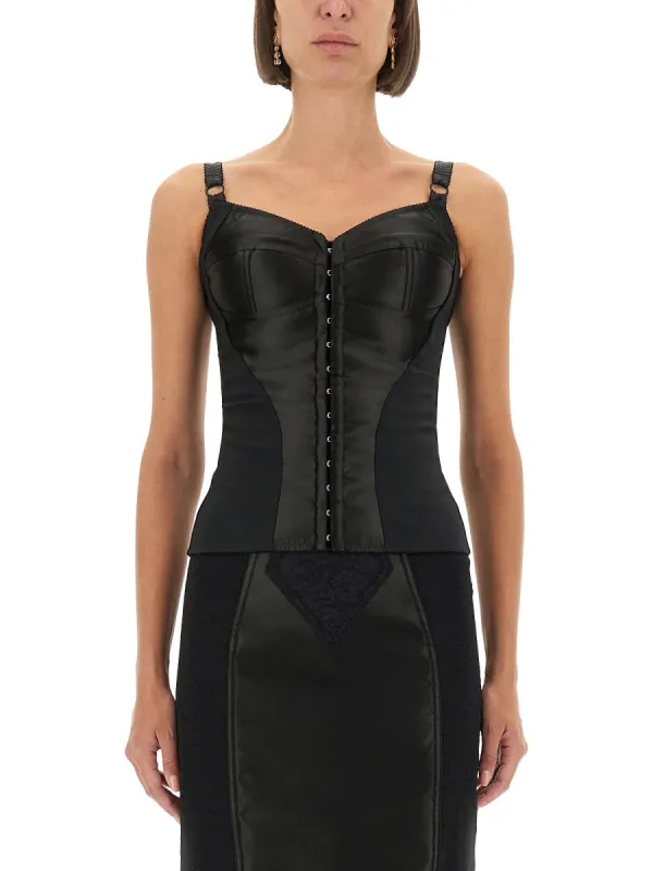 Satin Bustier Top made by Dolce & Gabanna