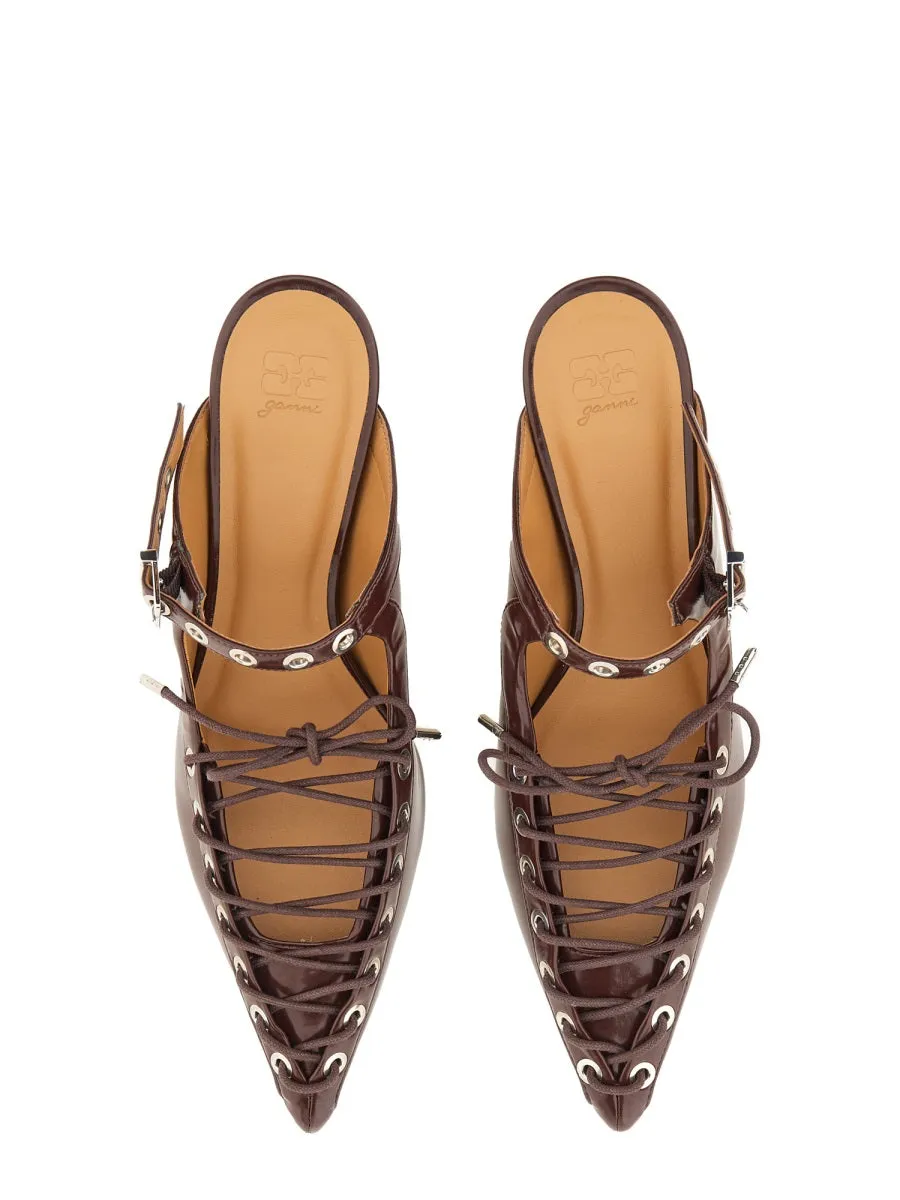 Mule Lace-Up sold by Wanan Luxury product image thumbnail 5