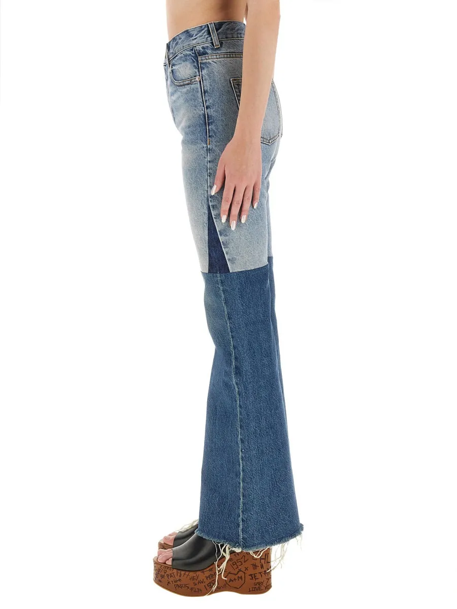Patchwork Denim Jeans sold by Wanan Luxury product image thumbnail 4