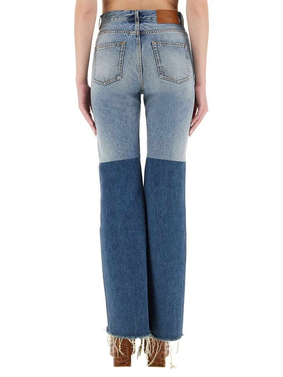 Patchwork Denim Jeans sold by Wanan Luxury product image thumbnail 3
