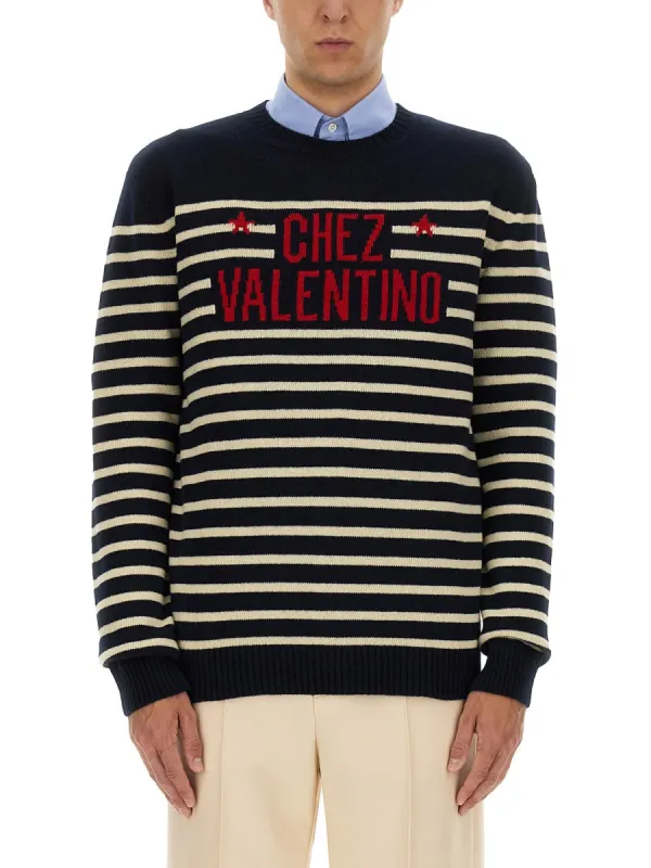 "Chez Valentine" Wool Sweater made by Valentino Garavani