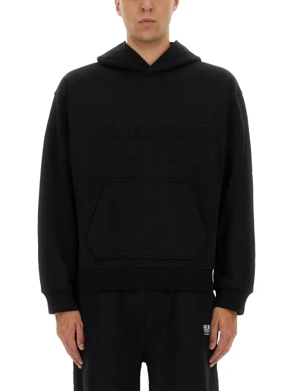 Sweatshirt With Embossed Logo made by Helmut Lang
