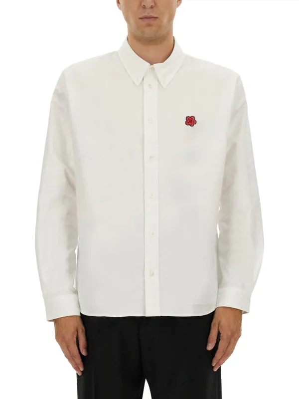 Shirt With "Boke Flower" Embroidery sold by Wanan Luxury