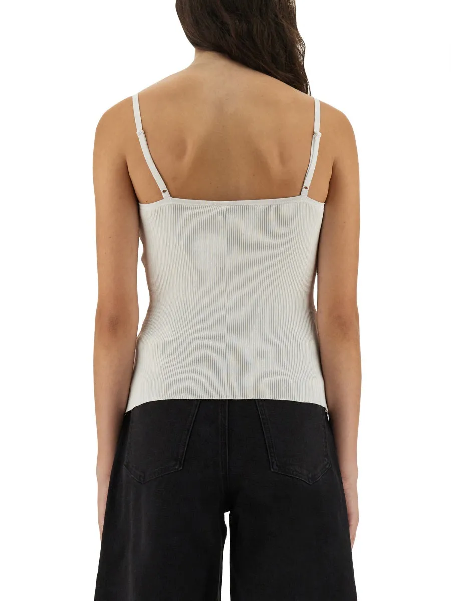 Ribbed Knit Top With Lace sold by Wanan Luxury product image thumbnail 3