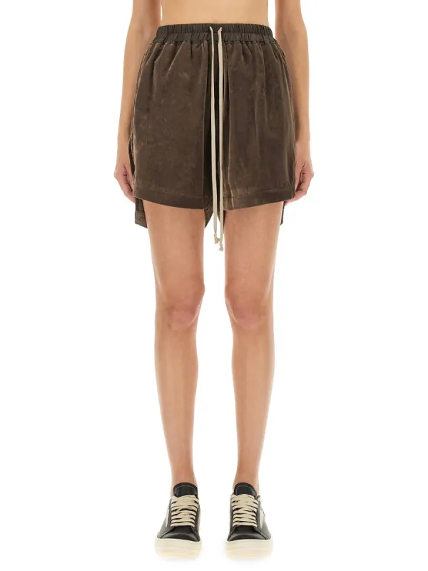 Viscose And Cupro Shorts made by Rick Owens