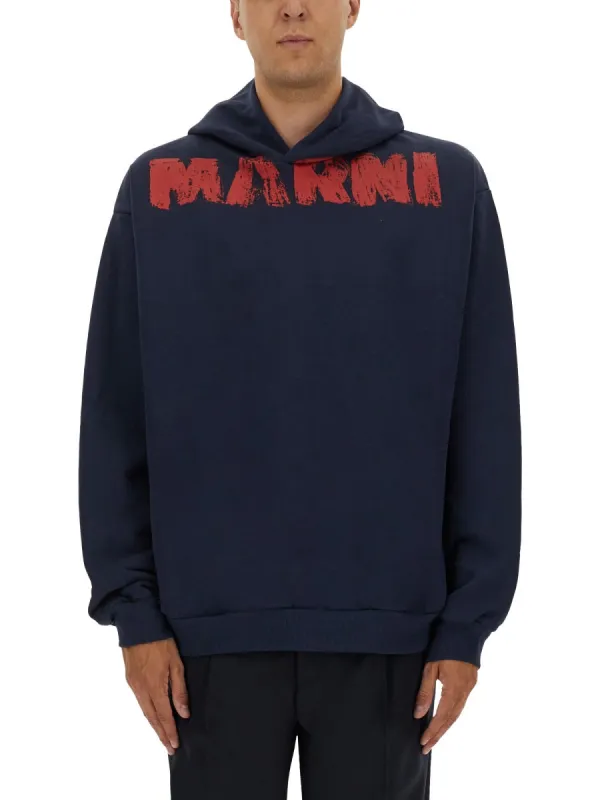 Sweatshirt With Maxi Logo Print sold by Wanan Luxury