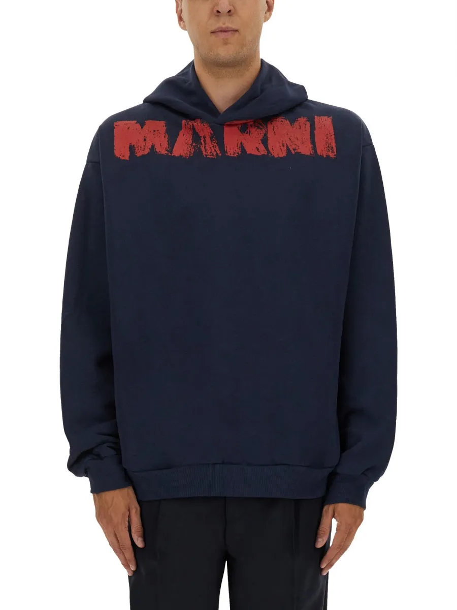 Sweatshirt With Maxi Logo Print sold by Wanan Luxury