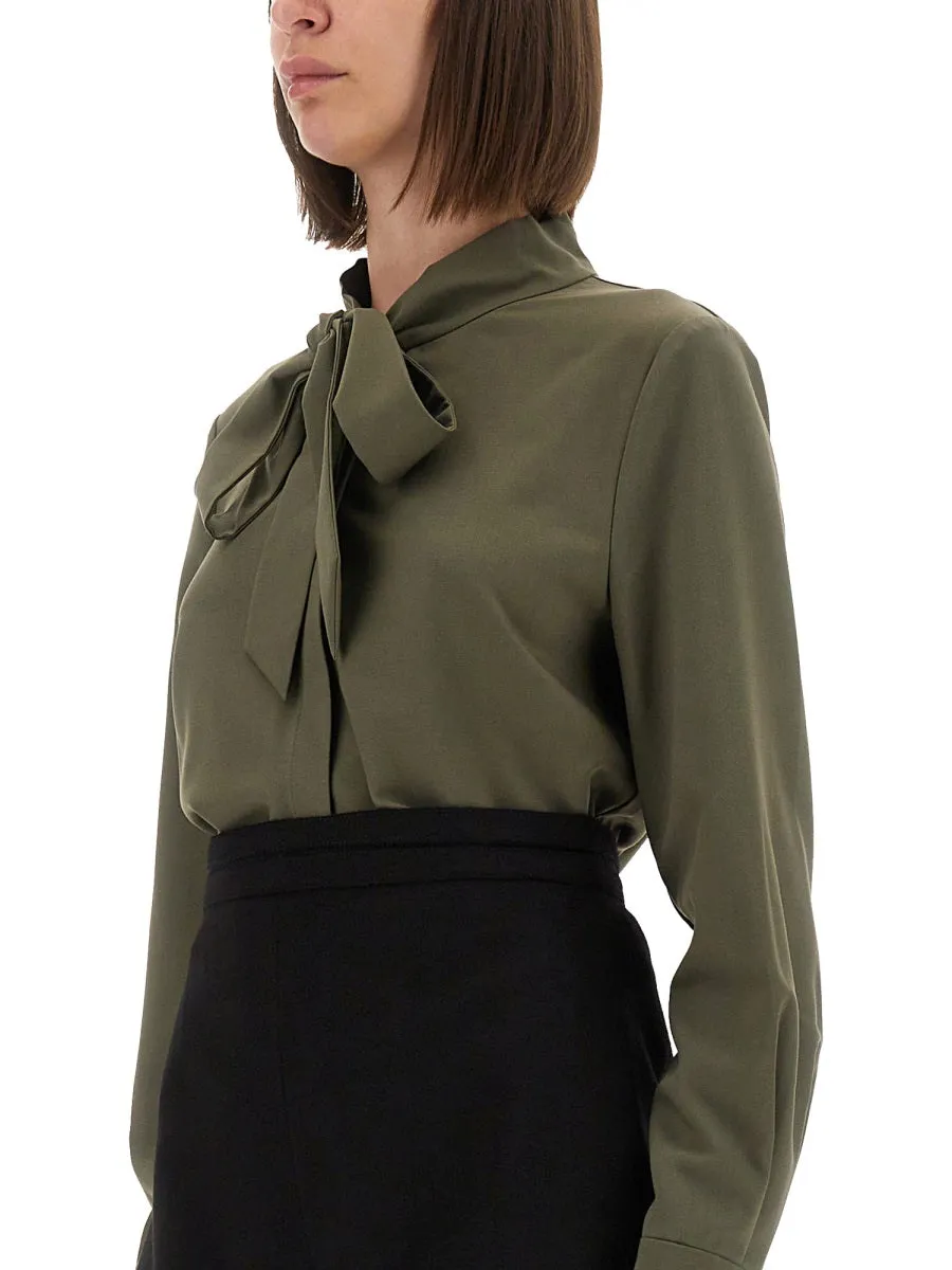 Twill Shirt With Bow sold by Wanan Luxury product image thumbnail 4