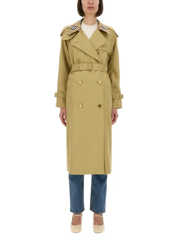 Long "Castleford" Trench Coat sold by Wanan Luxury