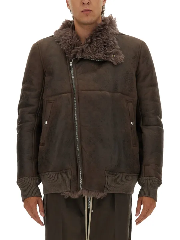 Leather Bomber Jacket sold by Wanan Luxury