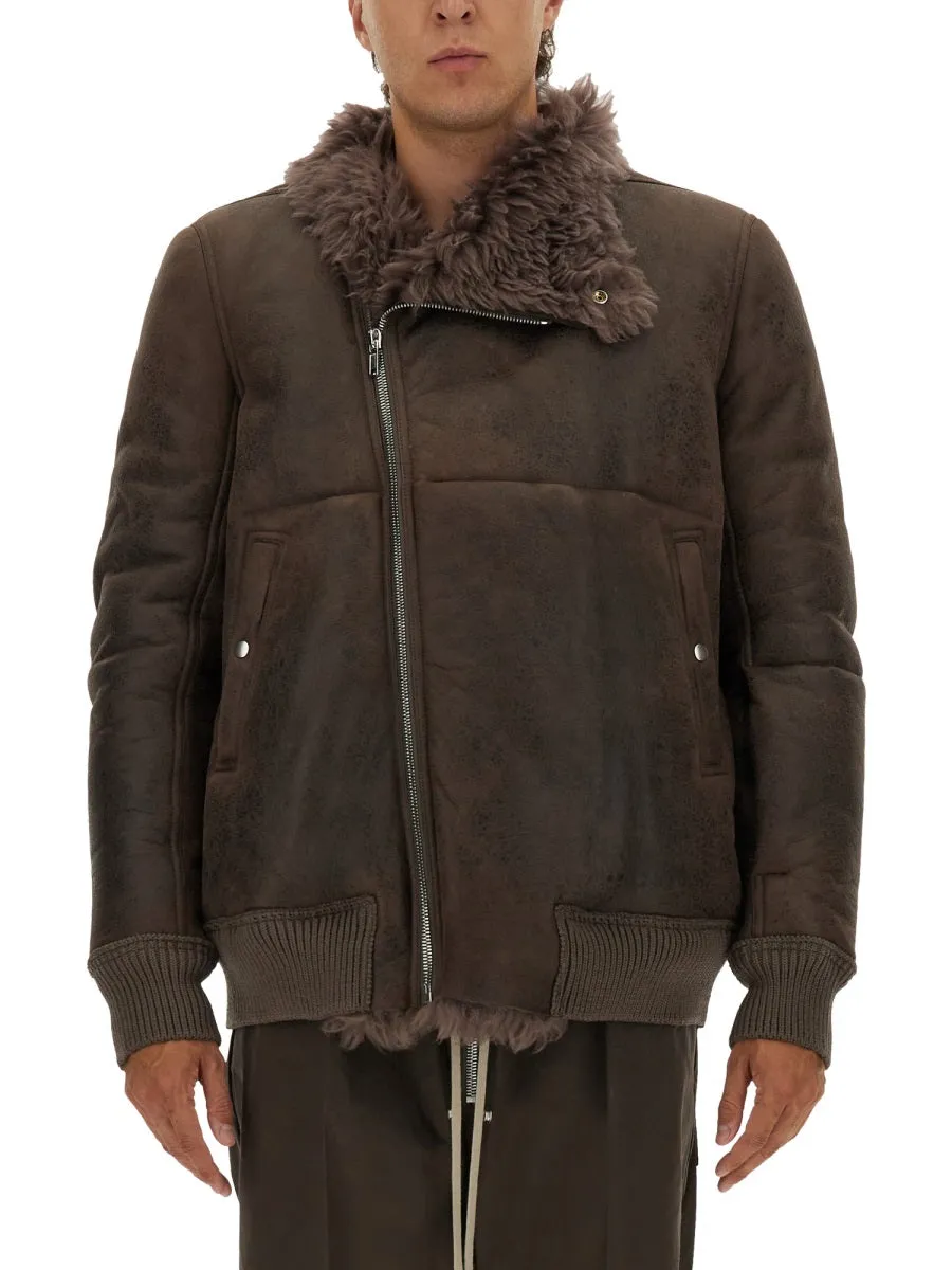 Leather Bomber Jacket sold by Wanan Luxury