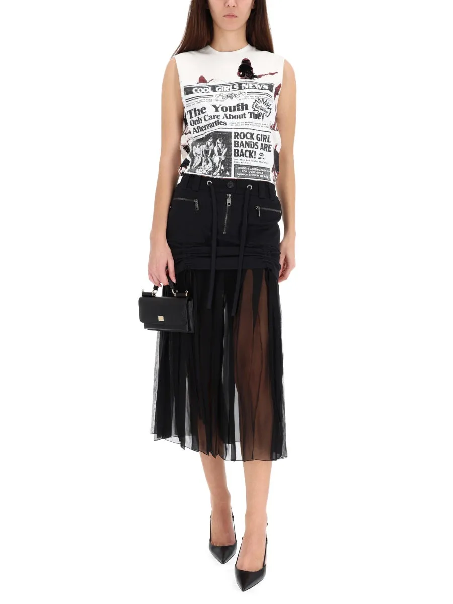 Silk Midi Skirt sold by Wanan Luxury product image thumbnail 2