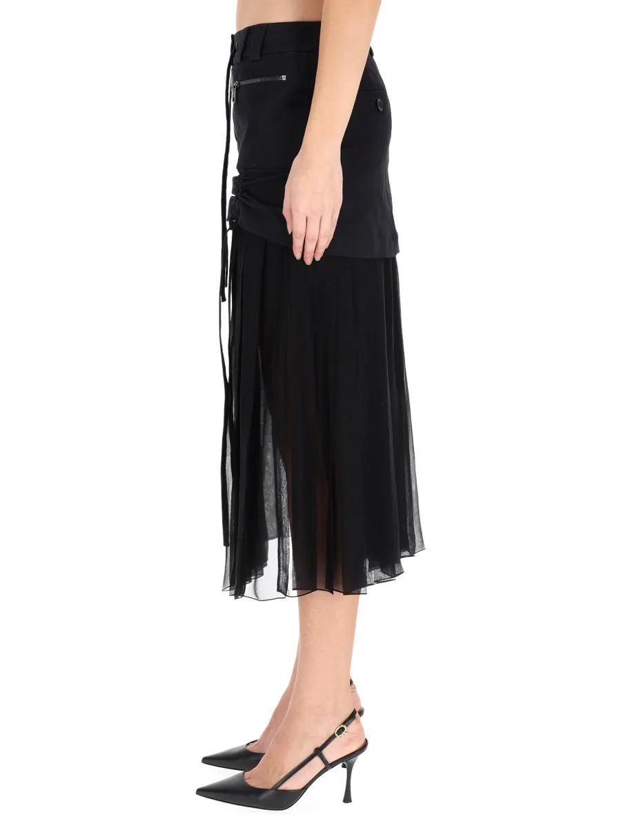 Silk Midi Skirt sold by Wanan Luxury product image thumbnail 3
