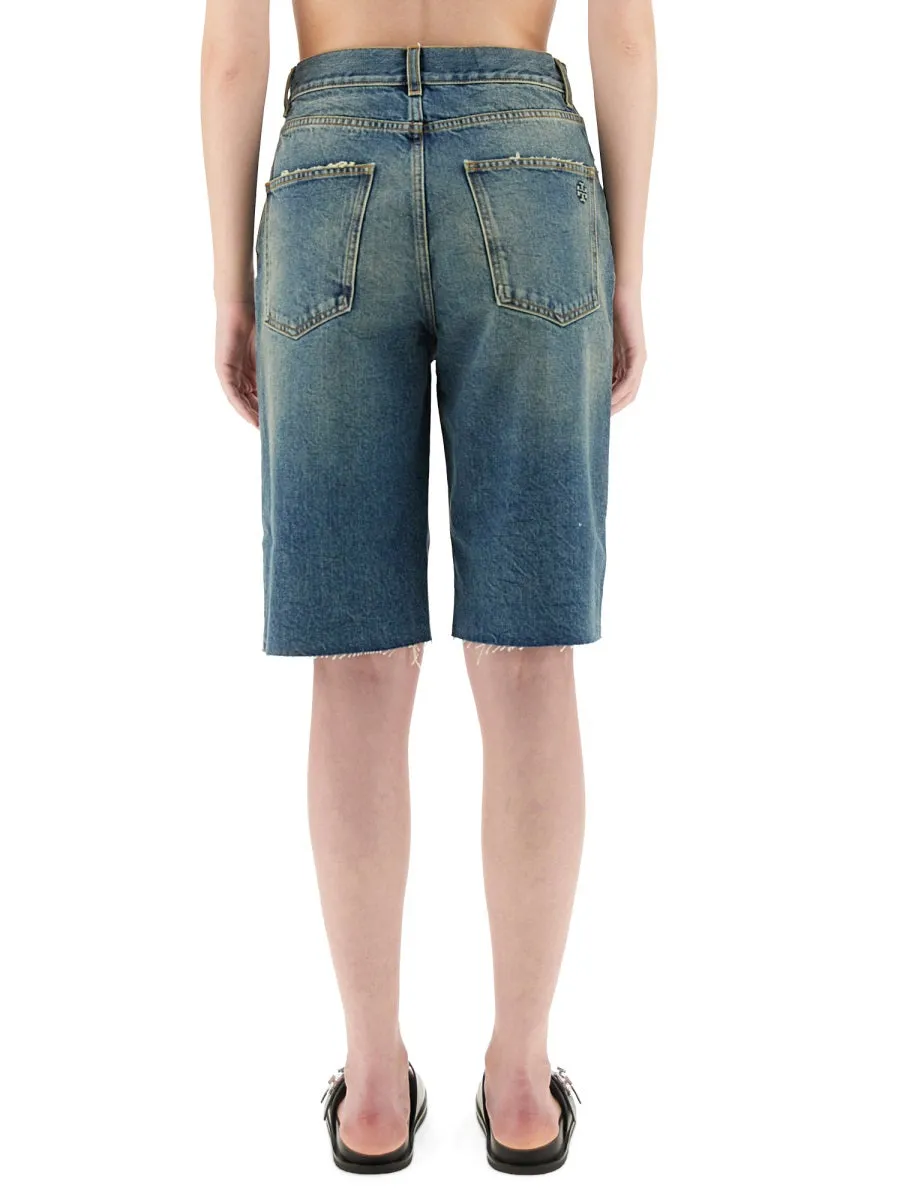 Denim Shorts sold by Wanan Luxury product image thumbnail 3