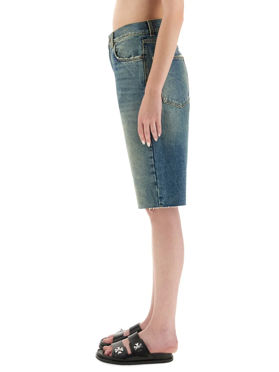 Denim Shorts sold by Wanan Luxury product image thumbnail 4