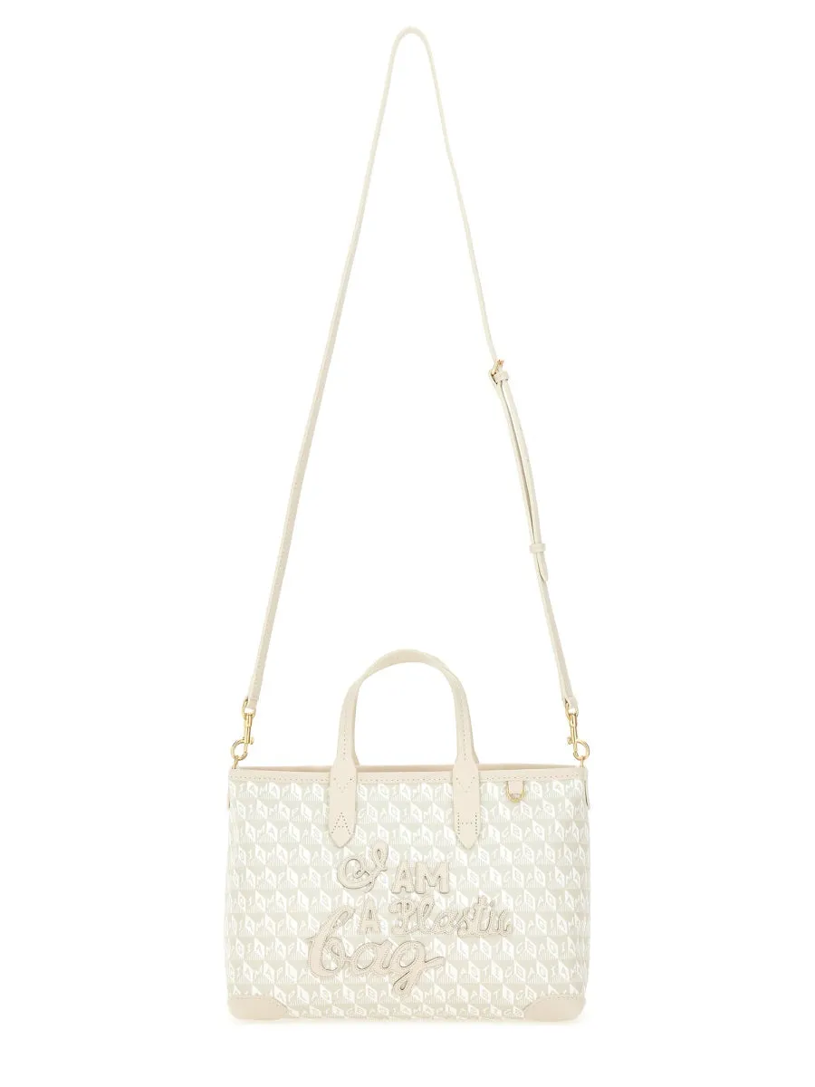 Xs Tote Bag With "I Am A Plastic Bag" Pattern sold by Wanan Luxury product image thumbnail 2