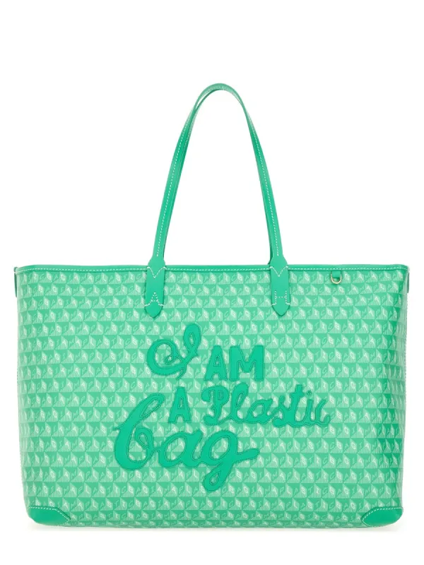 Tote Bag With "I Am A Plastic Bag" Pattern sold by Wanan Luxury