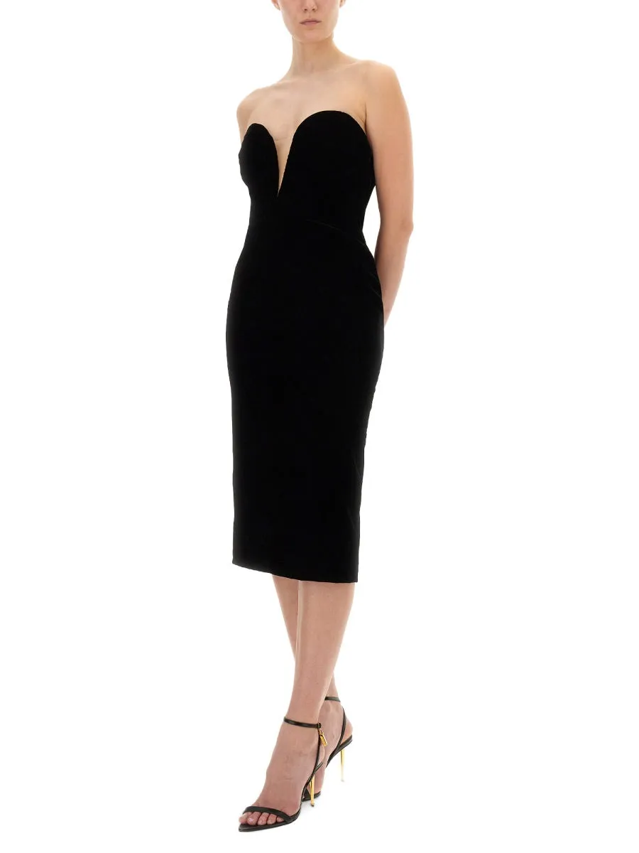 Velvet Cocktail Dress sold by Wanan Luxury product image thumbnail 4