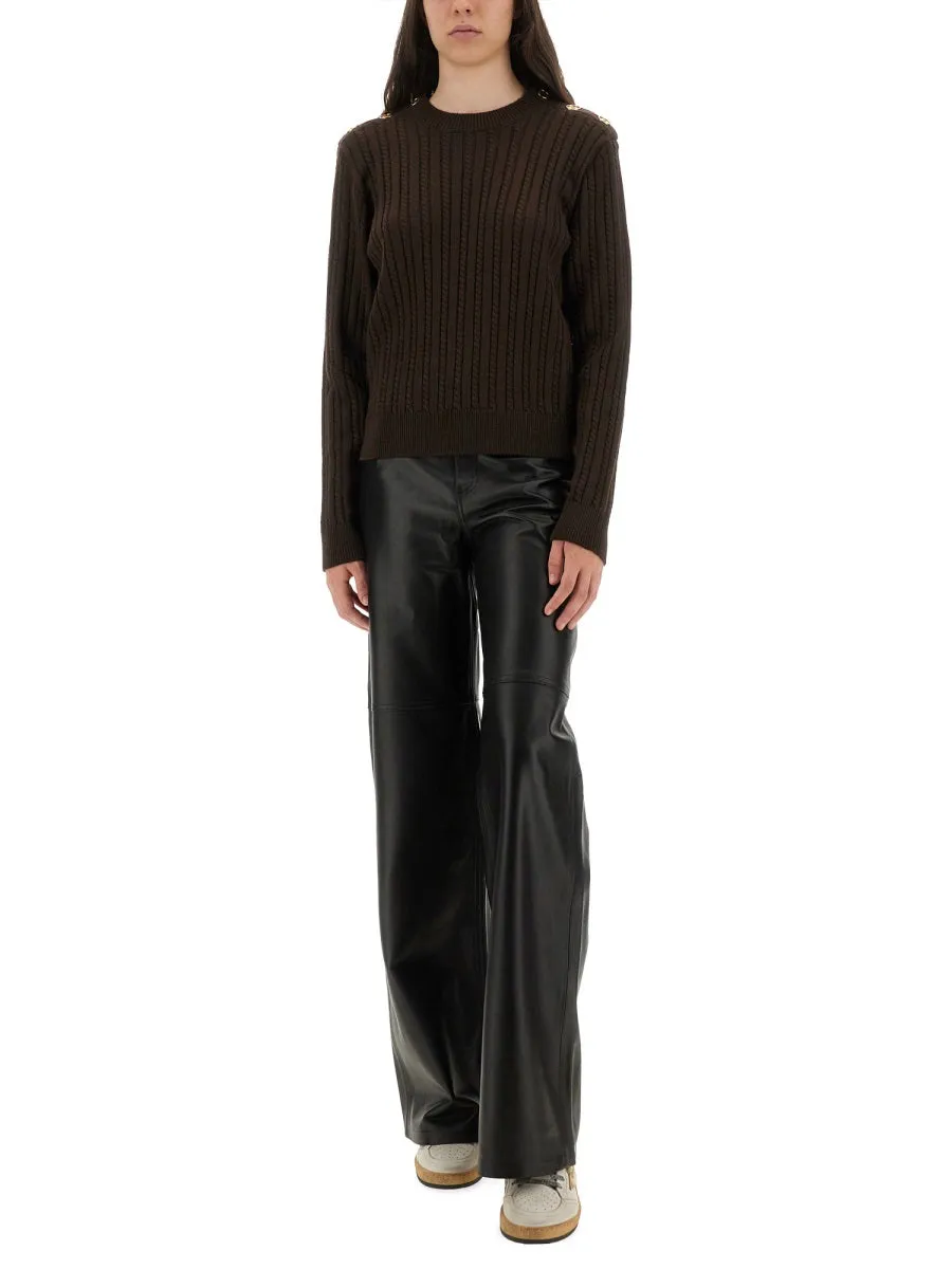 Wool Sweater With Button Detail sold by Wanan Luxury product image thumbnail 2