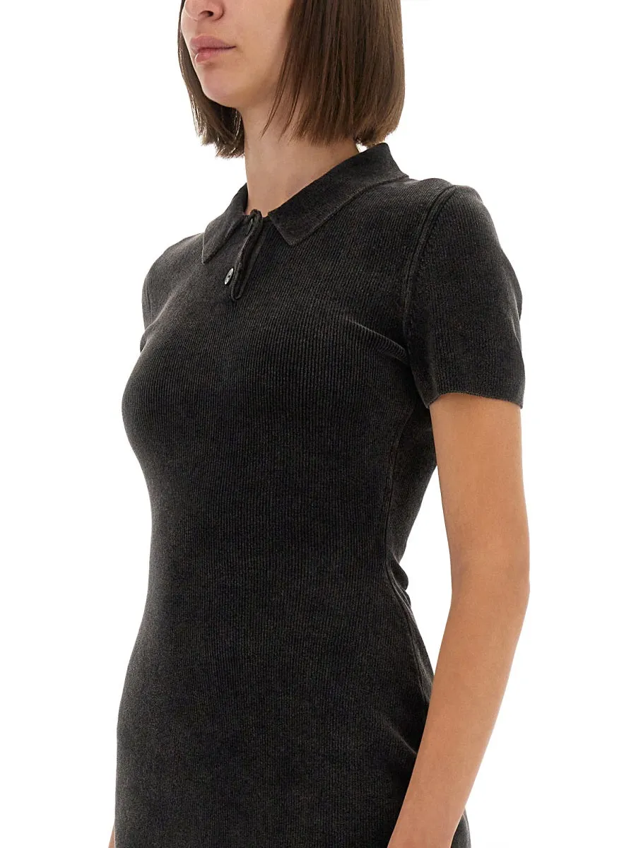 Mini Dress With Polo Collar sold by Wanan Luxury product image thumbnail 4