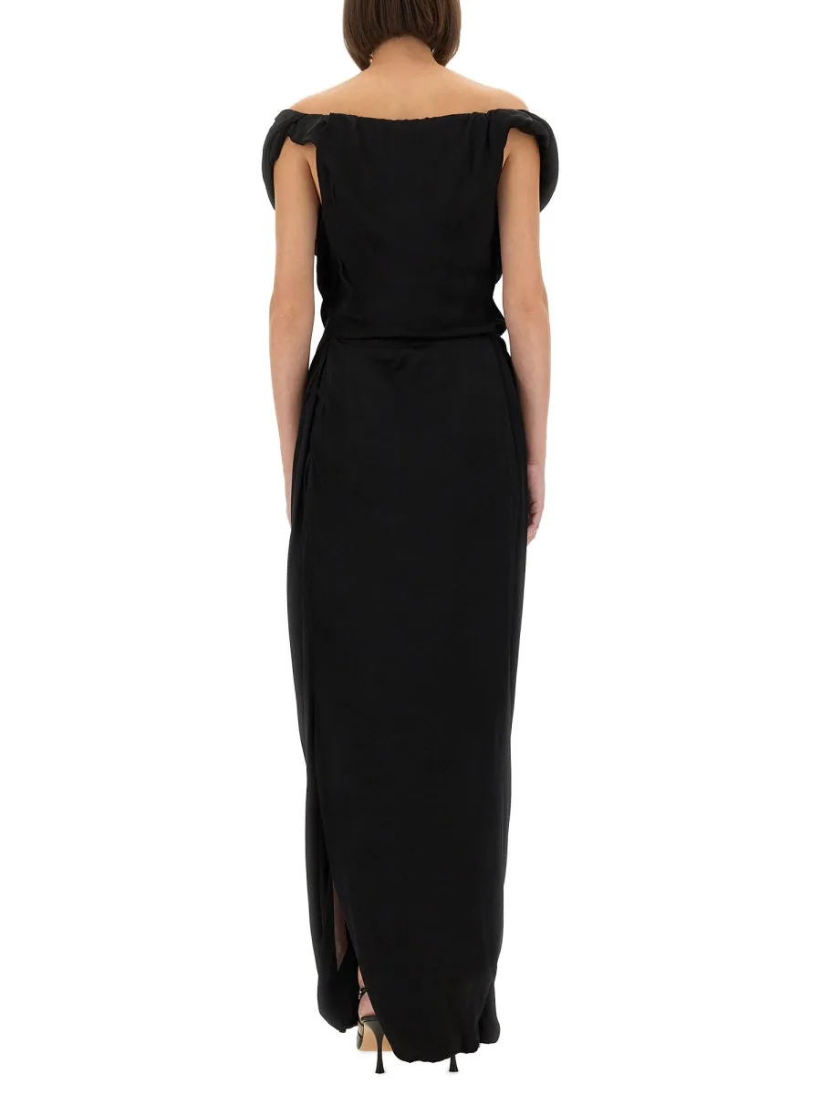 "Ginnie Amber" Long Dress sold by Wanan Luxury product image thumbnail 3