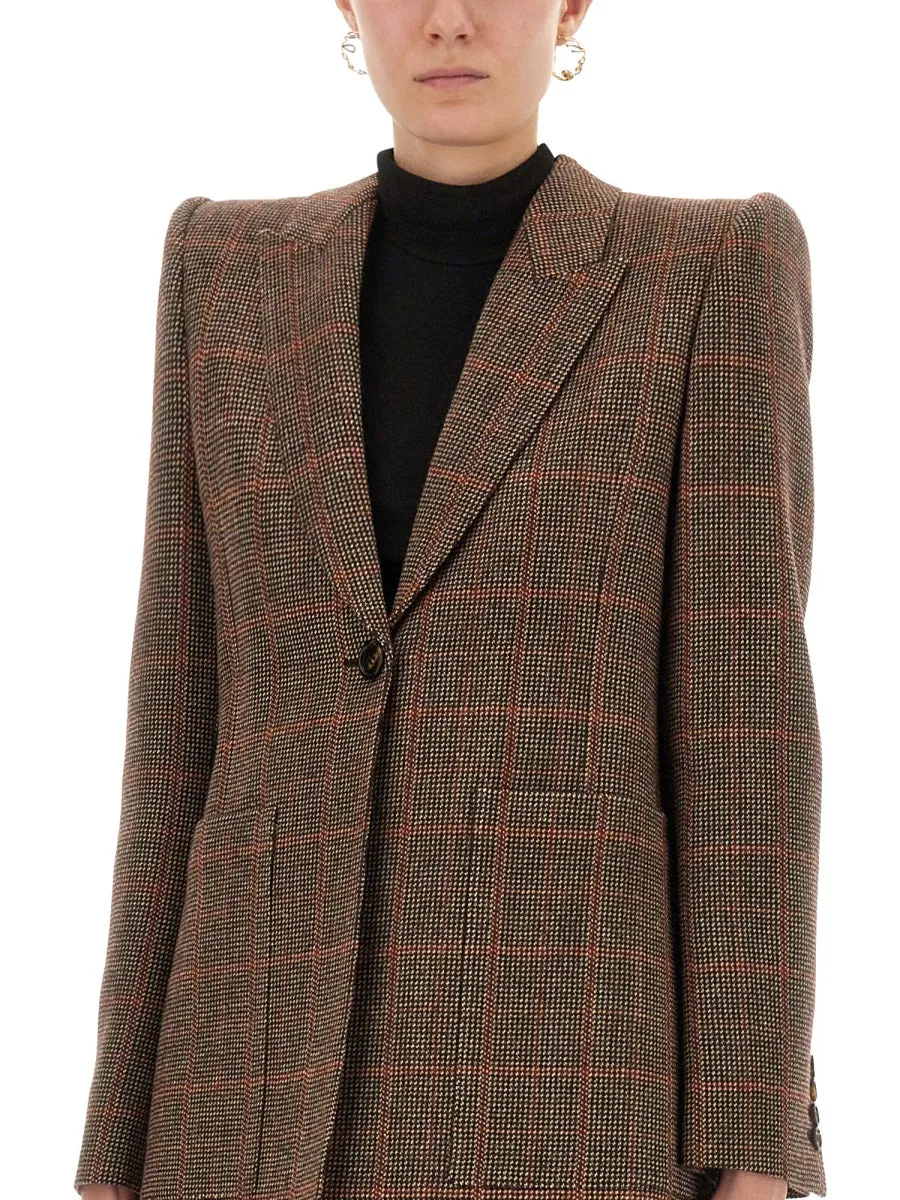 Plaid Wool Tailored Jacket sold by Wanan Luxury product image thumbnail 4