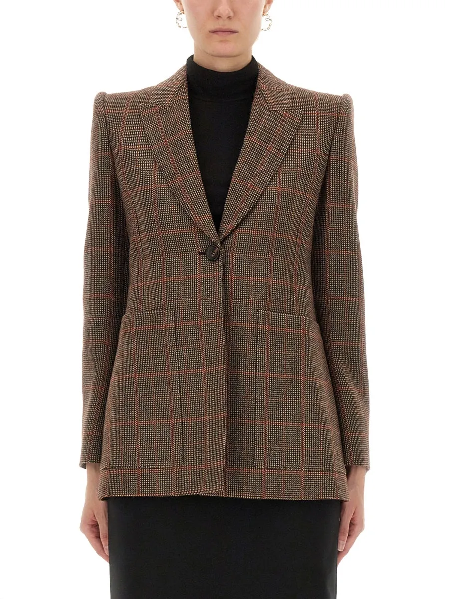 Plaid Wool Tailored Jacket sold by Wanan Luxury