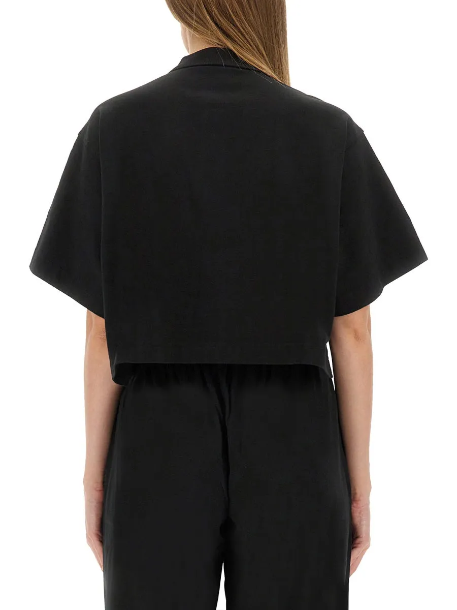 Cropped Jersey Polo Shirt sold by Wanan Luxury product image thumbnail 3