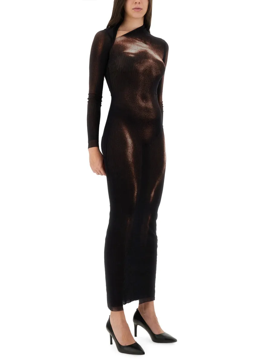 "Body Dust" Print Dress sold by Wanan Luxury product image thumbnail 2