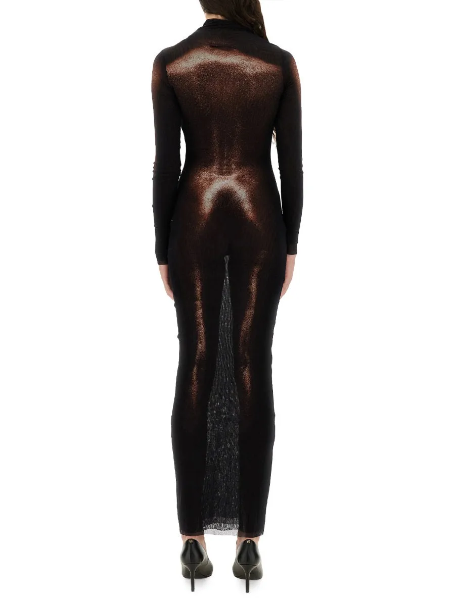 "Body Dust" Print Dress sold by Wanan Luxury product image thumbnail 3