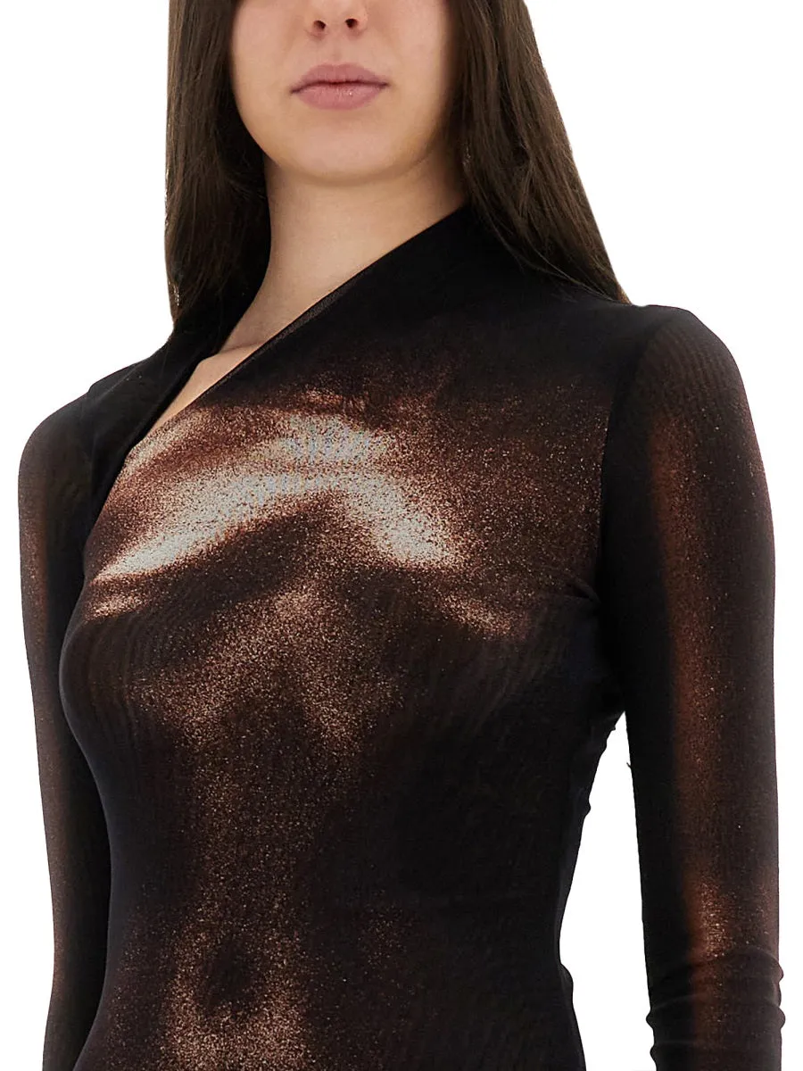 "Body Dust" Print Dress sold by Wanan Luxury product image thumbnail 4