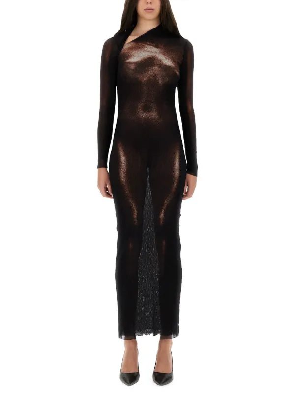 "Body Dust" Print Dress made by Wanan Luxury